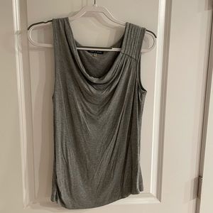 Cable and Guage grey scoop neck sleeveless top, size M